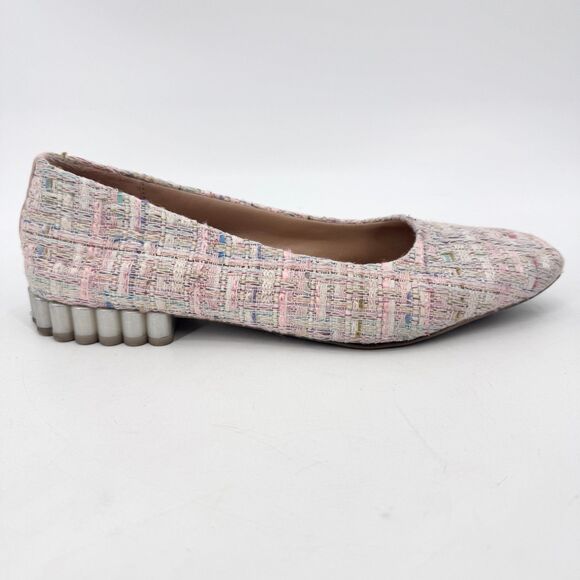 VIONIC Luxana Pink Multicolor Tweed Slip On Ballet Flats Size 9 - Picture 1 of 9